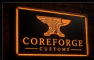 Custom LED CoreForge sign